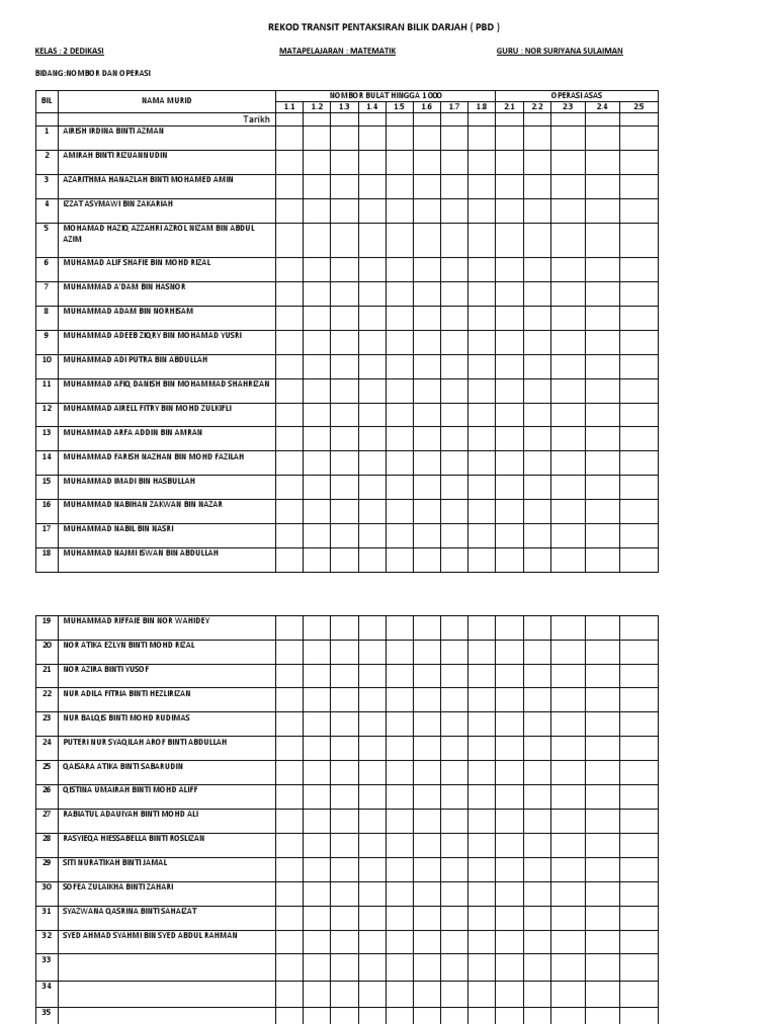 Rekod Transit 2D | PDF