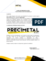 Carta de Presentación - Precimetal - 2023