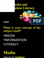 Media and Information Literacy (Intro)