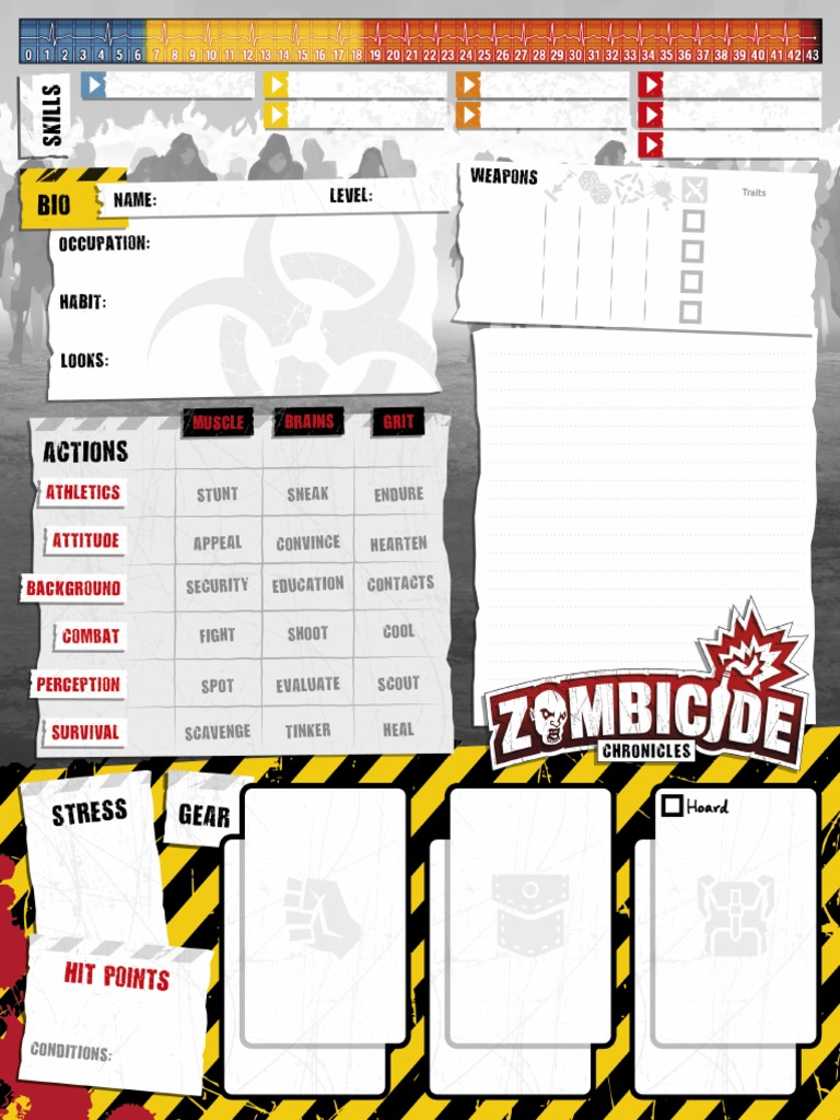 Survivor Sheet v03 | PDF