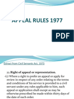 Appeal Rules 1977