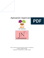 Informe App Inventor - Conversor de Unidades de Distancia y Volumen