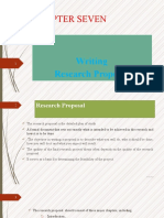 Chapter 7 Research Proposal