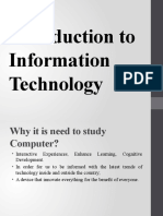 (Chapter 1) INTRODUCTION TO INFORMATION TECHNOLOGY