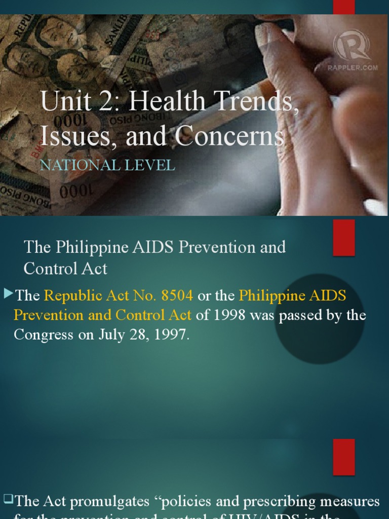 HEALTH2NDQUARTERHealthTrendsIssuesAndConcerns Day3 PDF
