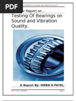 Testing of Bearings