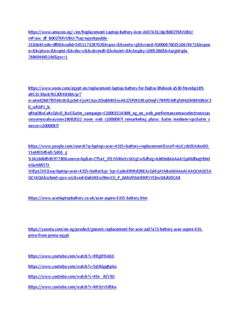 Acer notebook battery PDF