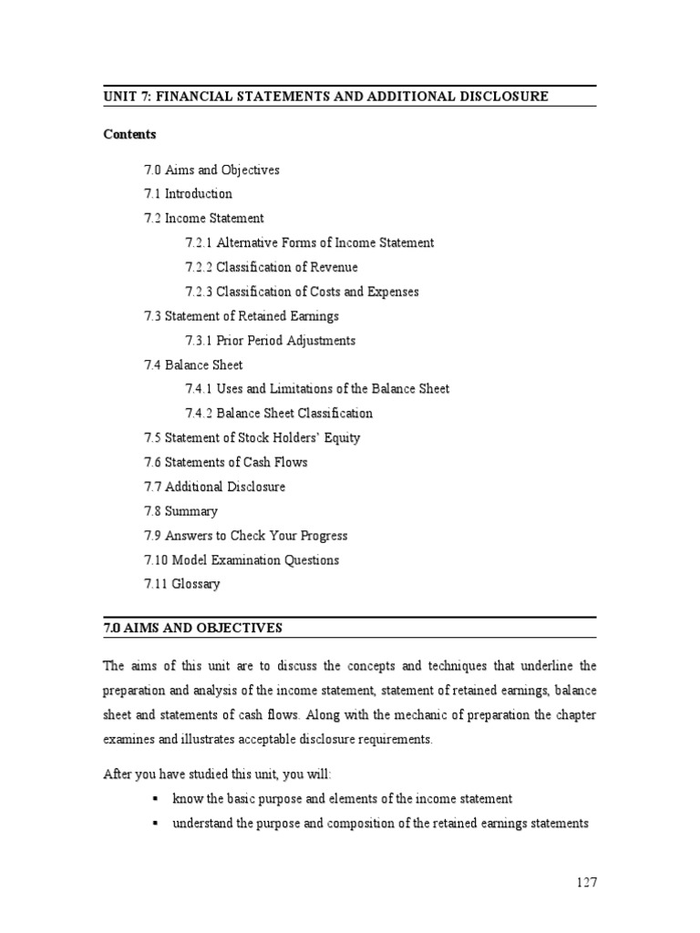 Financial Statements Overview and Analysis | PDF | Equity (Finance ...