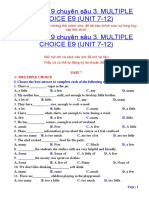 Multiple Choice E9 (Unit 7-12)