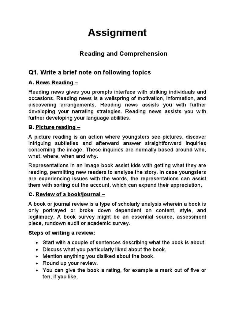 assignment on communication pdf