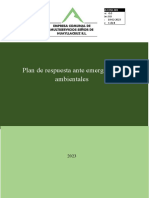 Plan de Respuesta Ante Emergencias Ambientales