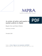 A Review of Active and Passive Labour Market Policies in Spain
