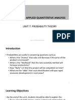 EPM 5131 Probability Theory and Distributions