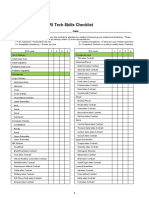 MRI Tech Skills Checklist