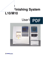 Kappa Lens Finishing System L10 - M10.User's Guide