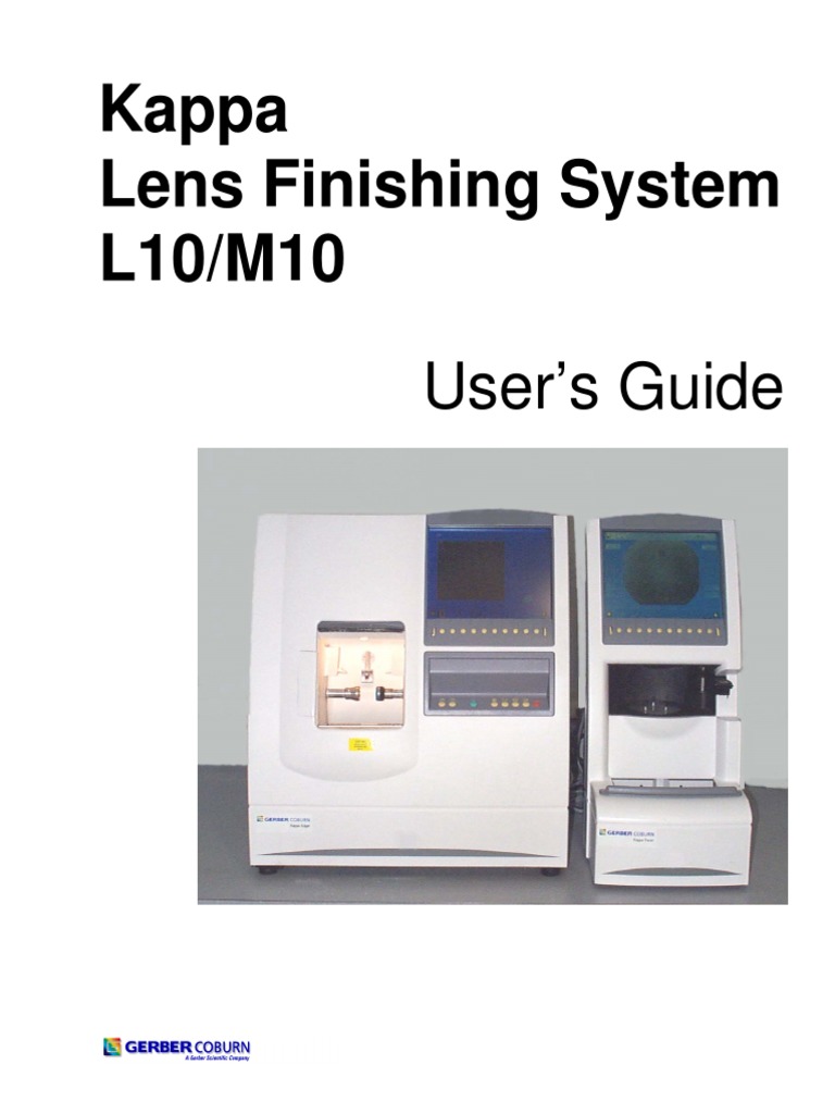 Essilor Kappa L10/M10 User Guide | PDF | Mains Electricity | Ac Power ...