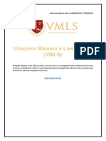 Vinayaka Mission's Law School (VMLS)