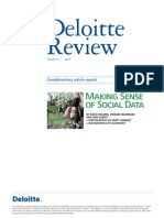 Deloitte Review: Making Sense of Social Data