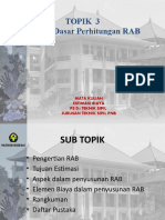 Topik 3 - KONSEP PERHITUNGAN RAB