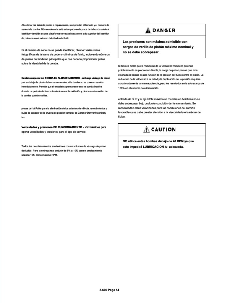 Gardner Denver Duplex Power Pump Operating and Service Manual Models FXF 5 FXG 6 FXX 8 FXD 10