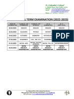 Class Xi Final Term Examination 2022-23