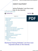 Mechanical Training, Pyro Process Section