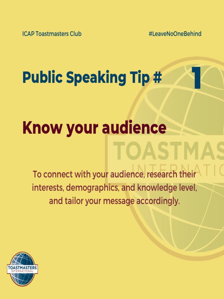 10 Public Speaking Tips PDF Public Speaking Body Language