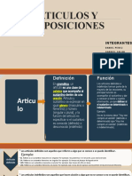 Articulos y Preposiciones