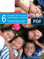 Seis Prioridades Niñez y Adolescencia Agenda Publica Bolivia