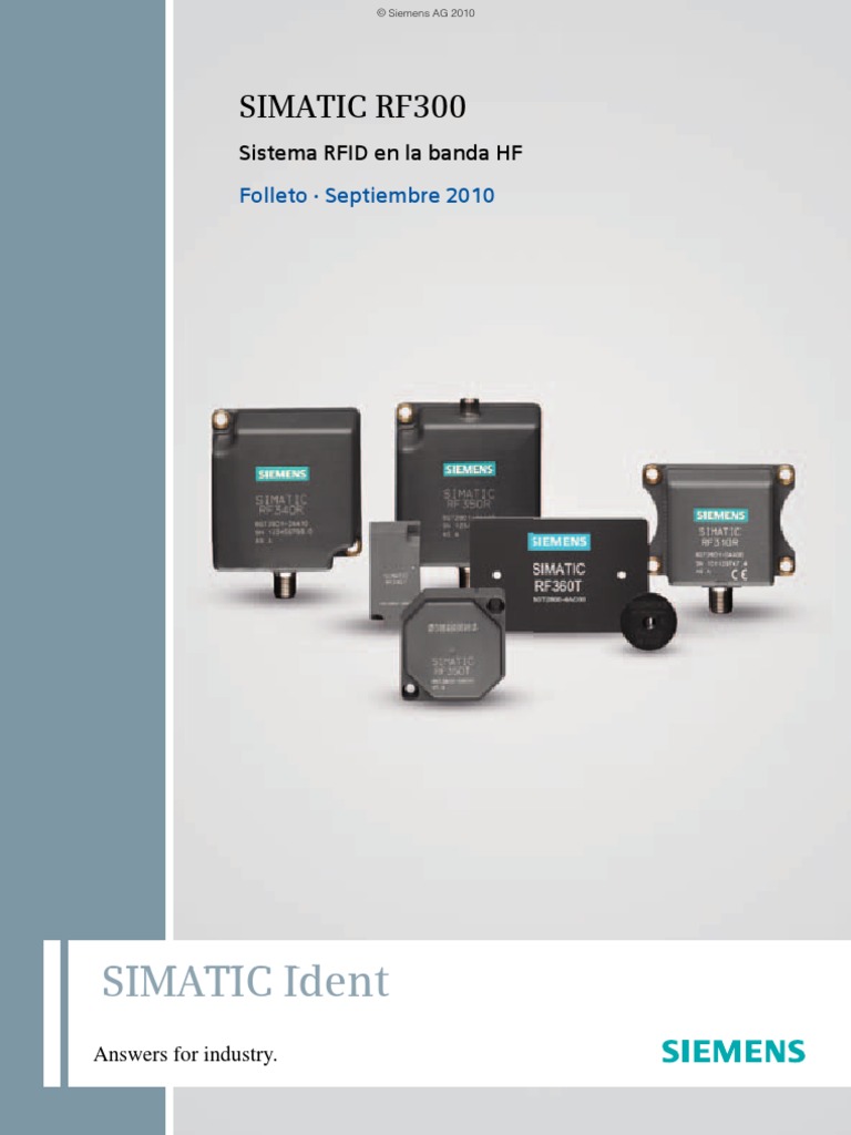 Sistema RFID SIMATIC RF300 de Siemens | PDF | Windows XP ...