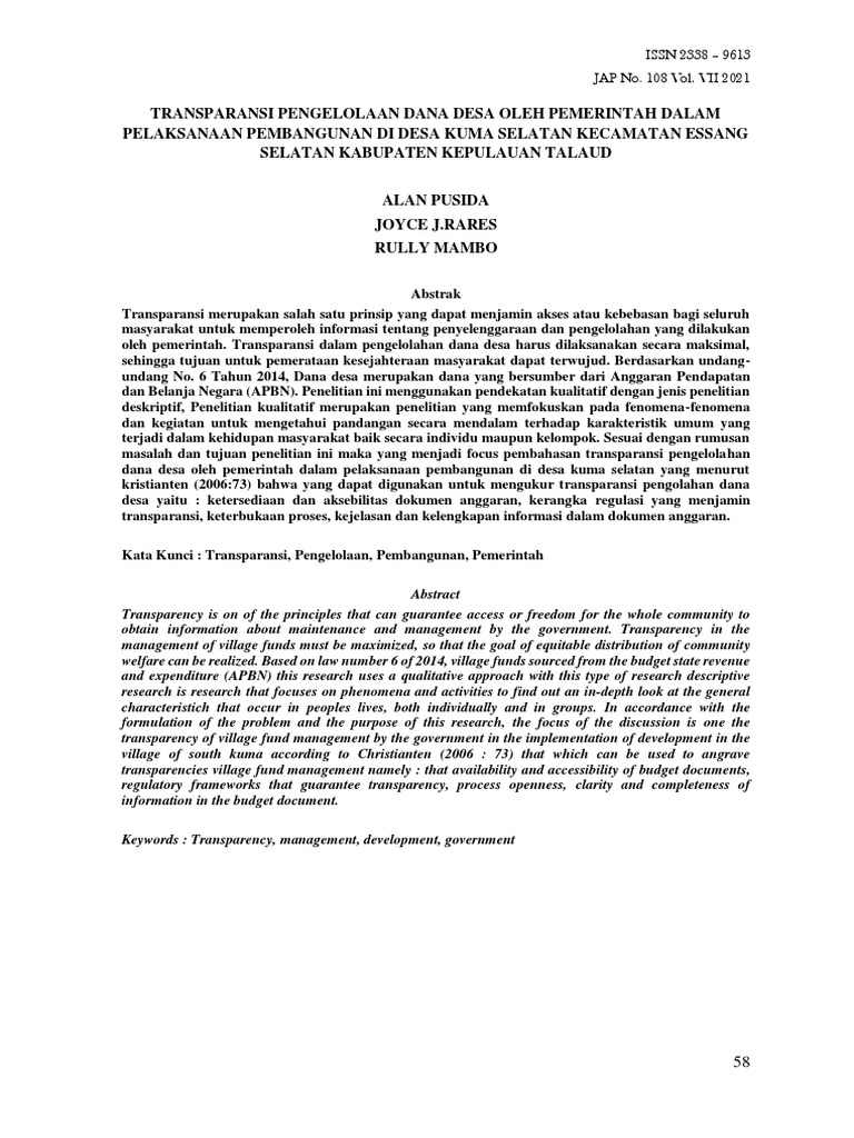 transparansi informasi akademik dalam konteks pengambilan keputusan oleh pihak luar