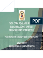 Tata Cara Penilaian Risiko Perangkat Daerah Di Kota Bogor Des 2021