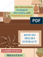 GENELECT2 - Lesson 4 Species Interactions, Ecological Succession, and Population Control