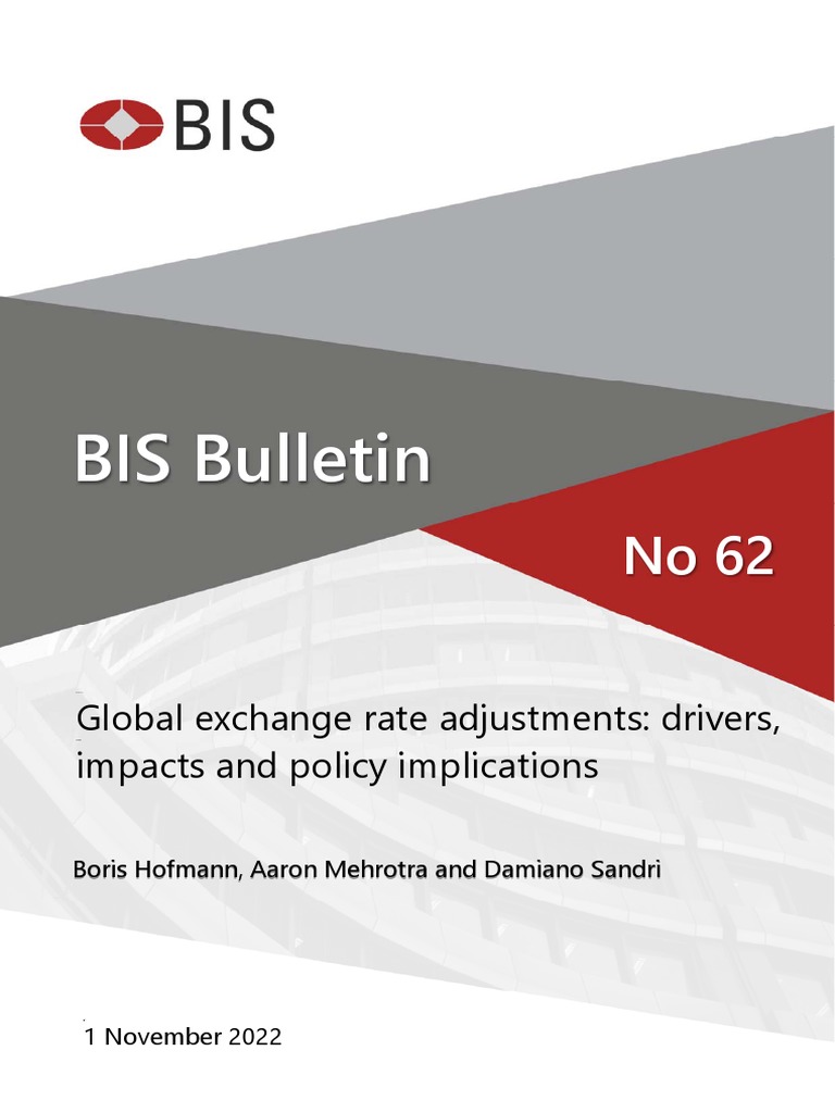 BIS GLOBAL EXCHANGE RATE ADJUSTMENT PDF Policy Exchange Rate