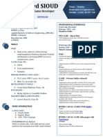 CV - Zied SIOUD - SeniorUnityDev (Depricated)