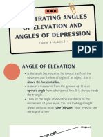 Math 9 Q4 - Module 3 - 4 Illustrating Angle of Elevation and Angle of Depression