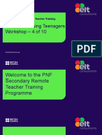PT Pre Workshop Module 2 Teaching Teenagers Workshop 4 of 10 250122