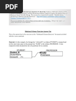 Relational Schema Exercises Answer Key