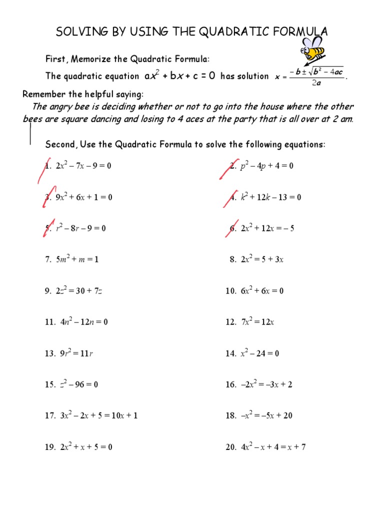 quadratic_formula | PDF image.