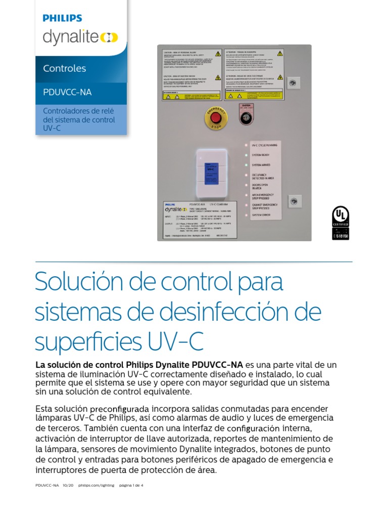 Fichas Tecnicas Dynalite Controls | PDF | Ultravioleta | Ingenieria ...