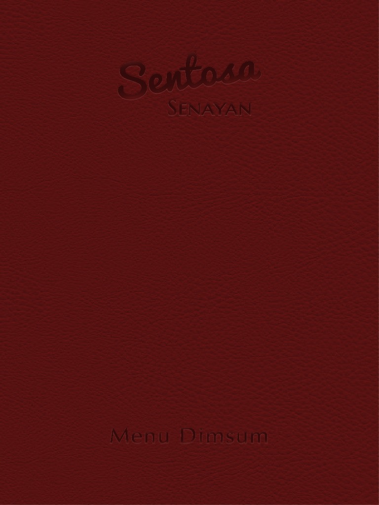 Sentosa Senayan Seafood & Dimsum Menu | PDF | Chinese Cuisine | Foods