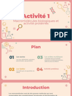 Biochimie - Pré-Rentrée S1 - Activité 1 Macromolécules