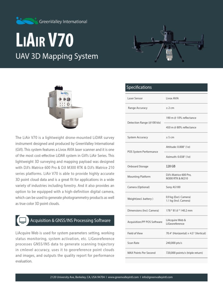 LiDAR V70 | PDF | Lidar | Equipment