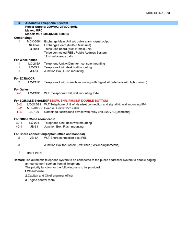 Part2 Autotelephone MCX-5064 | PDF | Telephone Exchange | Telephone