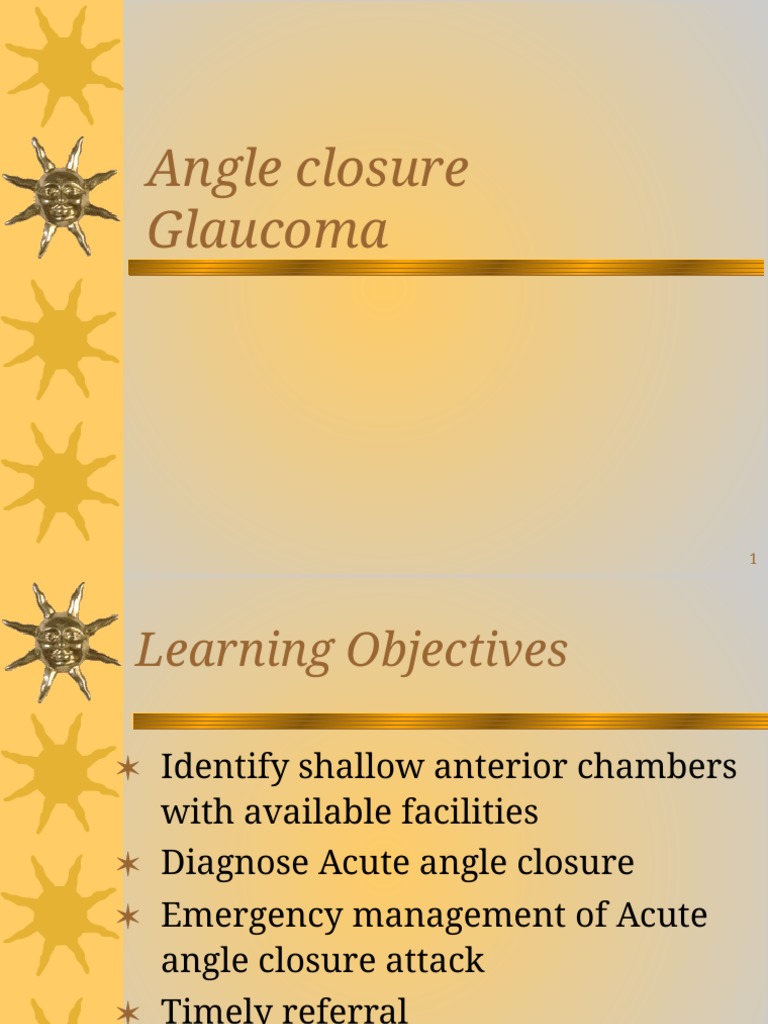 Angle Closure PDF Human Diseases And Disorders