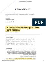 Gomez Alejandro La Revolución Haitiana y La Tierra Firme Hispana