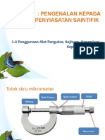 1.4 Membaca Tolok Mikrometer