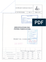 HFY-PIP-SP-00003 X Specification For Piping Fabrication - A-Commented