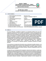 Silabo Educación y Sociedad en El Siglo Xxi - Ed - Fisica I, 2023 Okokok