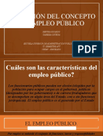 Evolución Del Concepto de Empleo Público